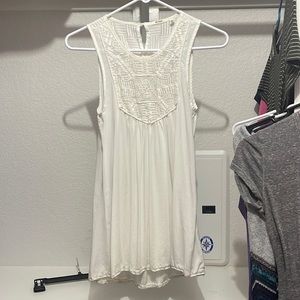 Cream colored dressy tank